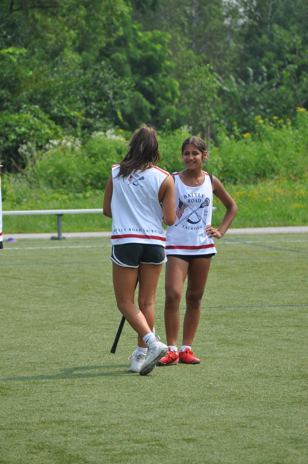 Two players celebrating a moment